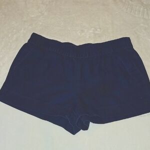 J. Crew Navy Blue High Waist Cotton Shorts Size 6